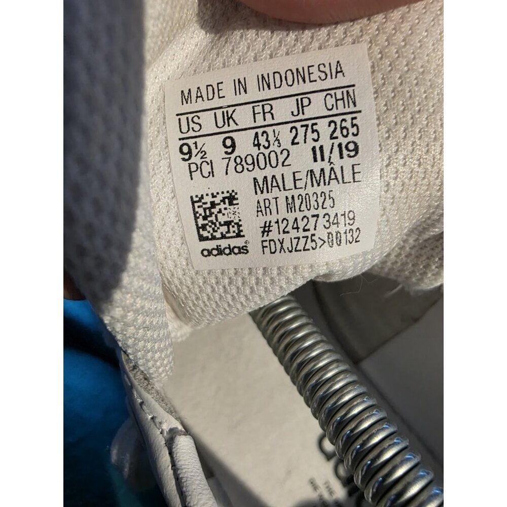 Adidas Stan Smith Men's Size 9.5 Athletic Shoes White Blue Casual Sneakers EUC - Picture 8 of 8